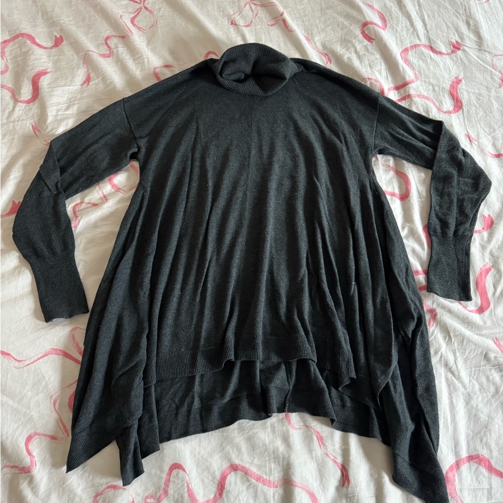 Mossimo Supply Co. Black Turtleneck Swing Sweater